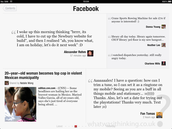 flipboard for the ipad - Whatwasithinking.co.uk flipboard for the ipad screenshot