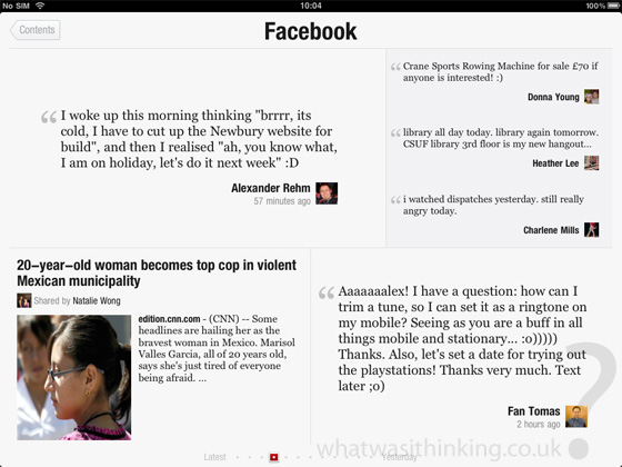 flipboard for the ipad screenshot