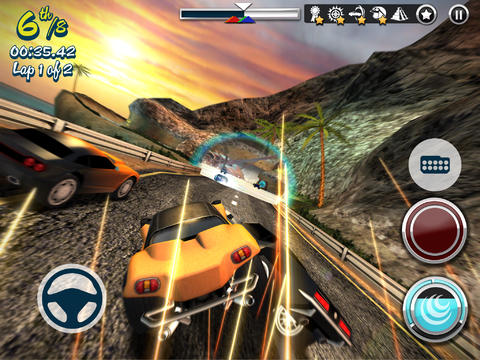 screenshot of carnage racing for ios